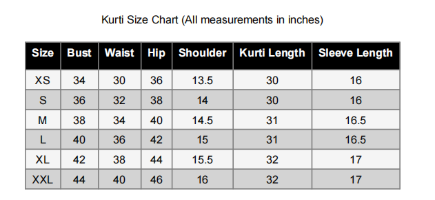 Soft Blue with White Floral Kurti