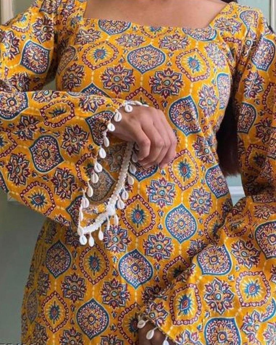 Golden Motif Kurti